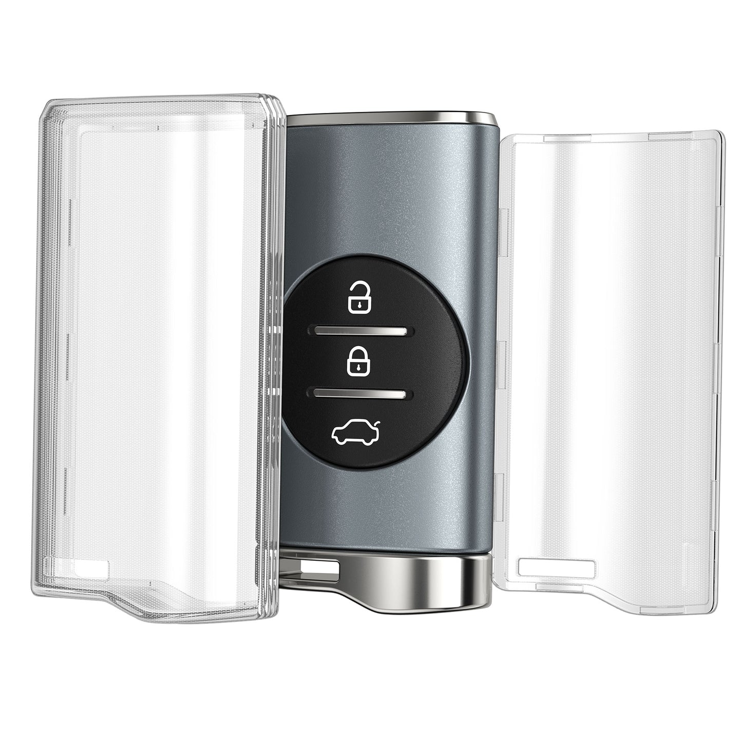 kwmobile Schlüsselhülle für DR 6.0 / DR 5.0 Hülle - Autoschlüssel Schlüssel Hülle aus TPU Silikon - Schlüsselschutz Gehäuse in Transparent Transparent  [dsg01]