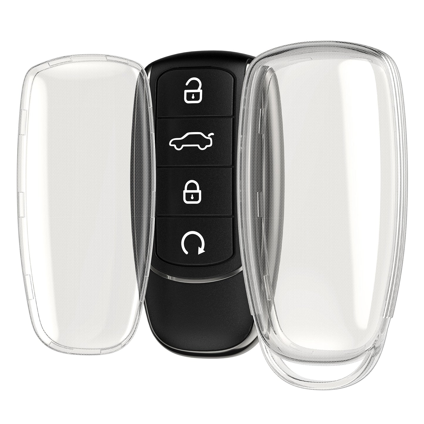 kwmobile Schlüsselhülle für Chery Omoda C5 / Jaecoo 7 / Tiggo 7 Pro 8 Pro / Arrizo 5 Hülle - Autoschlüssel Schlüssel