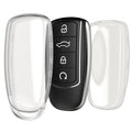 kwmobile Schlüsselhülle für Chery Omoda C5 / Jaecoo 7 / Tiggo 7 Pro 8 Pro / Arrizo 5 Hülle - Autoschlüssel Schlüssel Hülle aus TPU Silikon - Schlüsselschutz Gehäuse in Transparent Transparent  [dsg01]