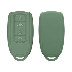 kwmobile Schlüsselhülle für Chery Omoda C5 / Jaecoo 7 / Tiggo 7 Pro 8 Pro / Arrizo 5 Hülle - Autoschlüssel Schlüssel Hülle aus Silikon - Schlüsselschutz Gehäuse in Porzellan Grün Porzellan Grün  [dsg05]