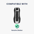 Porsche 3-Tasten Autoschlüssel (nur Keyless) Schlüsselhülle KWM000041FE001C