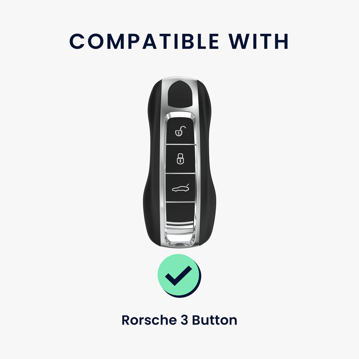 Porsche 3-Tasten Autoschlüssel (nur Keyless) Schlüsselhülle KWM000041FE002C