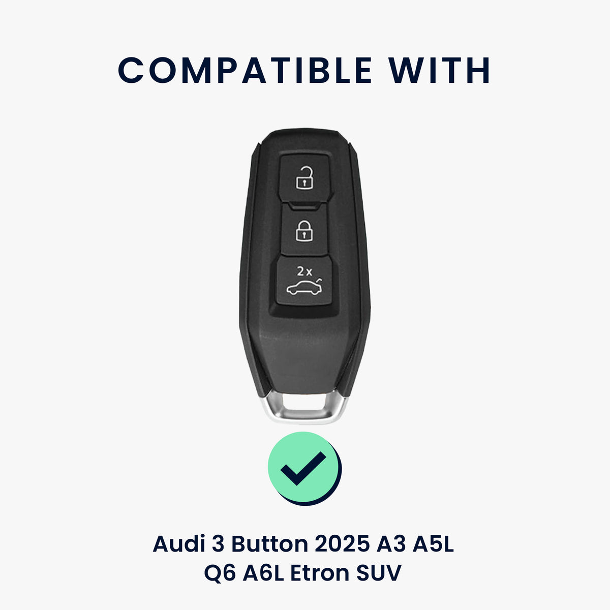 Audi 3-Tasten 2025 A3 A5L Q6 A6L Etron SUV Autoschlüssel Schlüsselhülle KWM000041FG002C