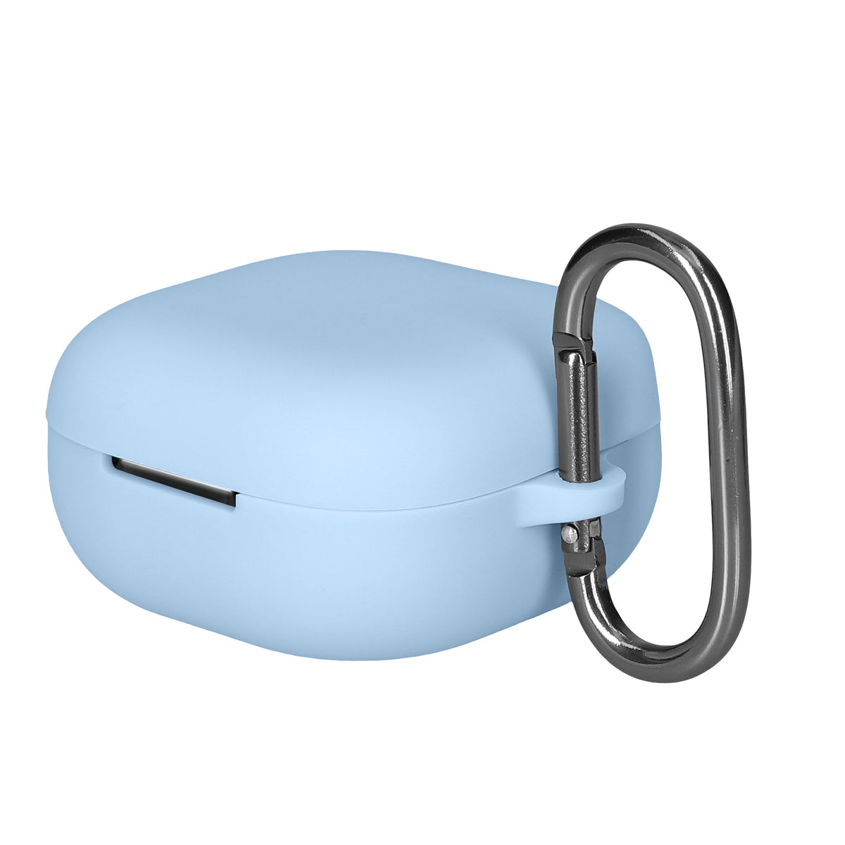 kwmobile Schutzhülle für Anker Soundcore P31i / Soundcore R60iNC Hülle - TPU Silikon Case für Kopfhörer Ladecase - stoßfestes Cover mit Karabiner - Hellblau Hellblau