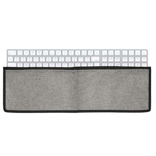 kwmobile Tastaturabdeckung kompatibel mit Apple Magic Keyboard mit Ziffernblock Tastatur Hülle - Staubschutz Abdeckung mit Reißverschluss - Keyboard Cover in Dunkelgrau Dunkelgrau  