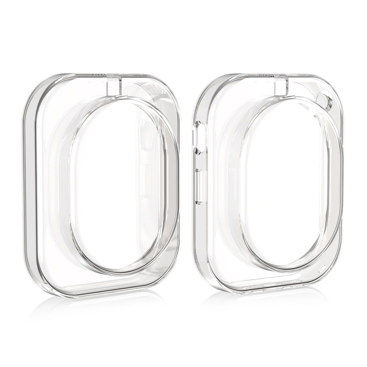 2x Headphone (1) Silikon Kopfhörer Hülle Crystal Transparent
