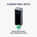 kwmobile Silikon Hülle für Anker Prime Power Bank 26250mAh 300W Case - Powerbank Hülle für unterwegs - Tasche für Power Bank - Altrosa Altrosa