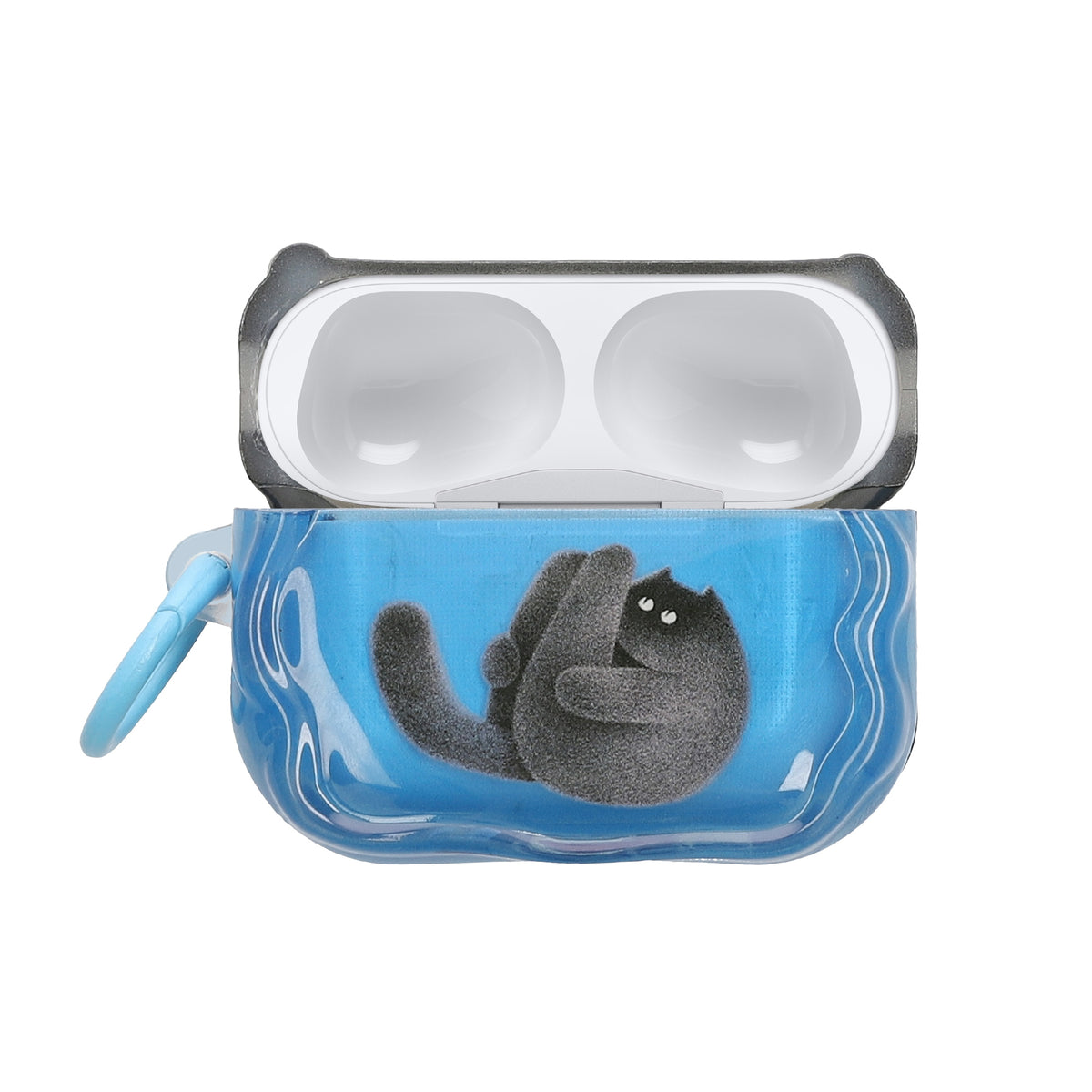 Apple Airpods Pro 3 Silikon Kopfhörer Hülle mit Karabiner KWM000041KG003C