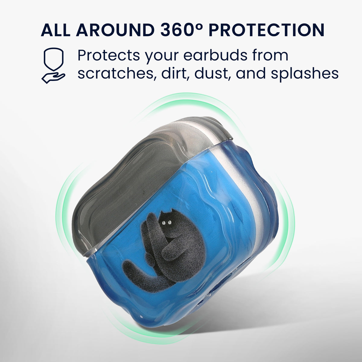 Apple Airpods Pro 3 Silikon Kopfhörer Hülle mit Karabiner KWM000041KG003C