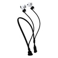 kwmobile Silikon Halteband für Apple Airpods 3 / 4 / Pro 1 / Pro 2 / Airpods Pro 3 Halterung Jogging - in-Ear Headphones Band Strap - Kopfhörer Zubehör - Schwarz matt Schwarz matt