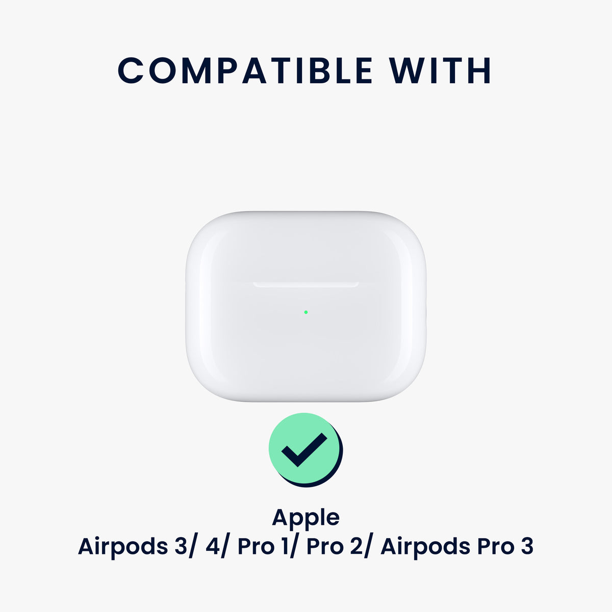 kwmobile Silikon Halteband für Apple Airpods 3 / 4 / Pro 1 / Pro 2 / Airpods Pro 3 Halterung Jogging - in-Ear Headphones Band Strap - Kopfhörer Zubehör - Schwarz matt Schwarz matt