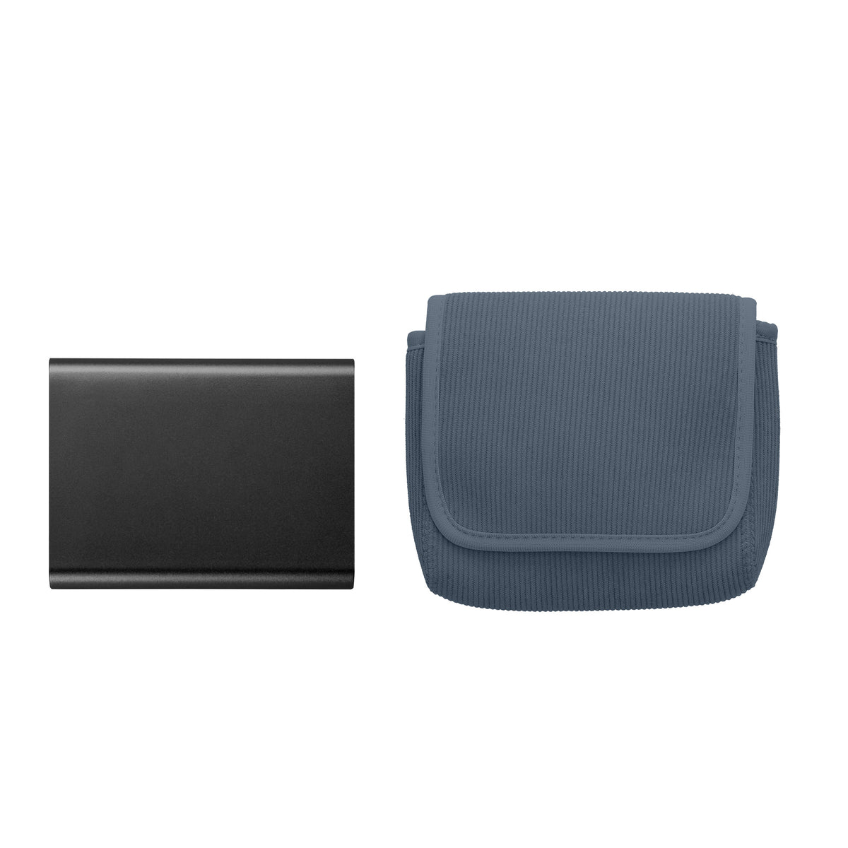Wireless Mouse / Portable SSD / Portable HDD Cord Mausbezug mit Reißverschluss Vintage Blue