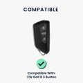 VW Golf 8 3-Tasten Autoschlüssel Schlüsselhülle KWM000041LW001C