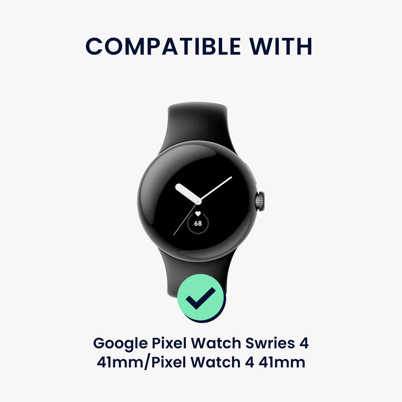 Google Pixel Watch Series 41mm / Pixel Watch 4 41mm Echtleder Ersatzarmband KWM000041MB001C