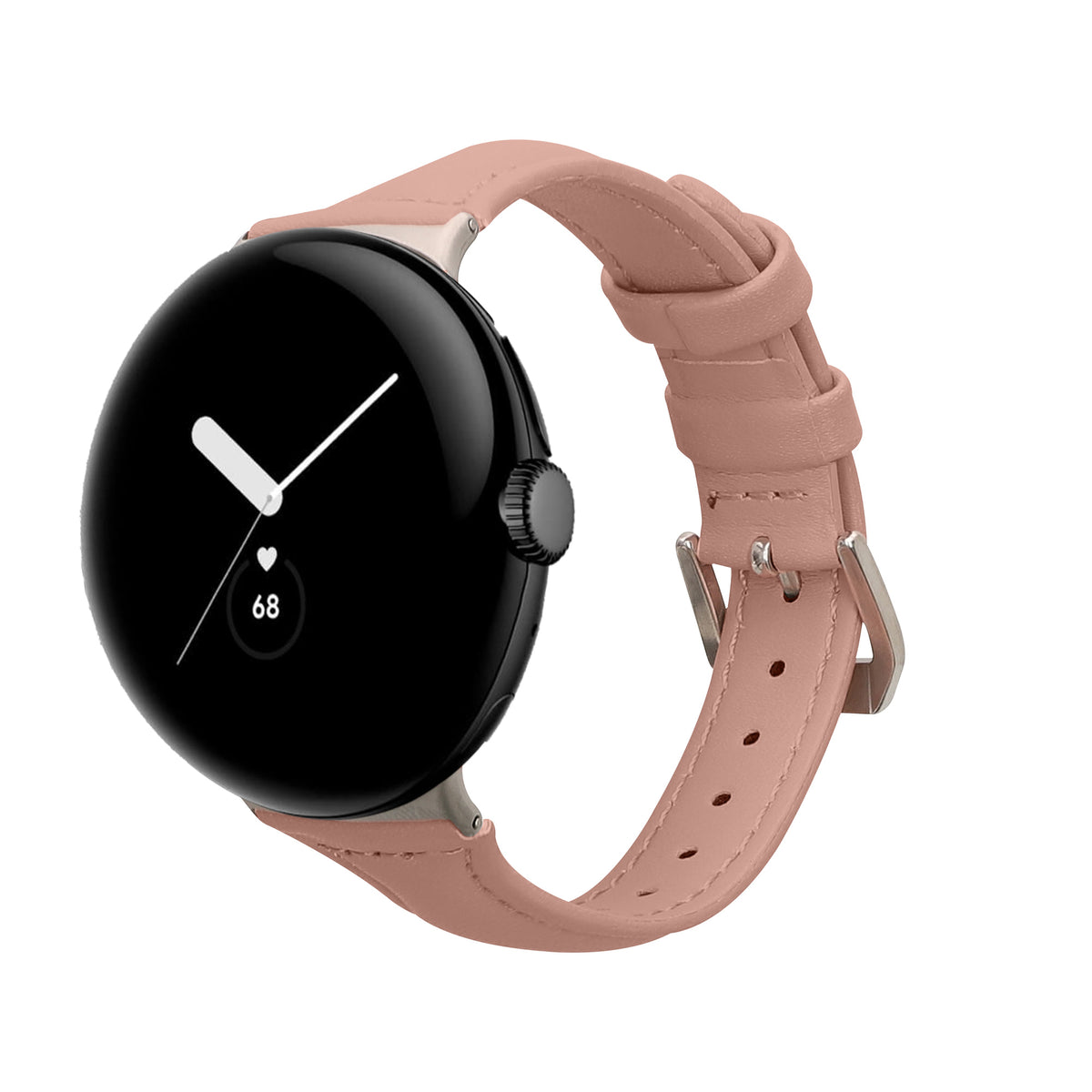 Google Pixel Watch Series 41mm / Pixel Watch 4 41mm Echtleder Ersatzarmband Altrosa