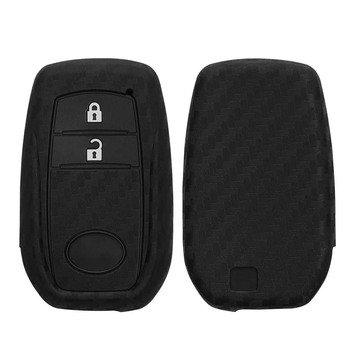 Toyota 2/3 Button Aygo Yaris Cross RAV4 GR 20-24 Silikon Schlüsselhülle Schwarz