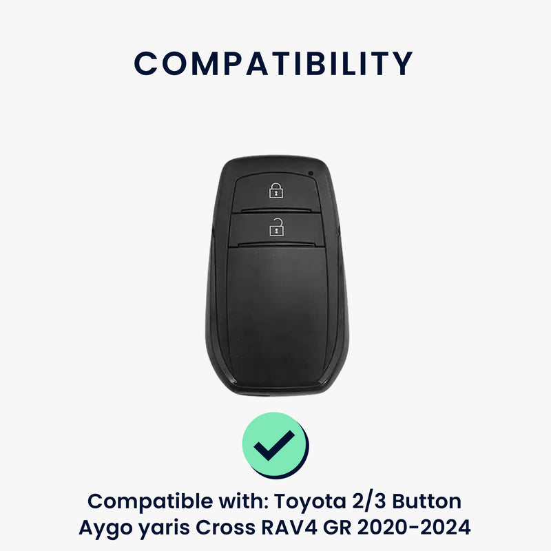 Toyota 2/3 Button Aygo Yaris Cross RAV4 GR 20-24 Silikon Schlüsselhülle KWM000041OG001C