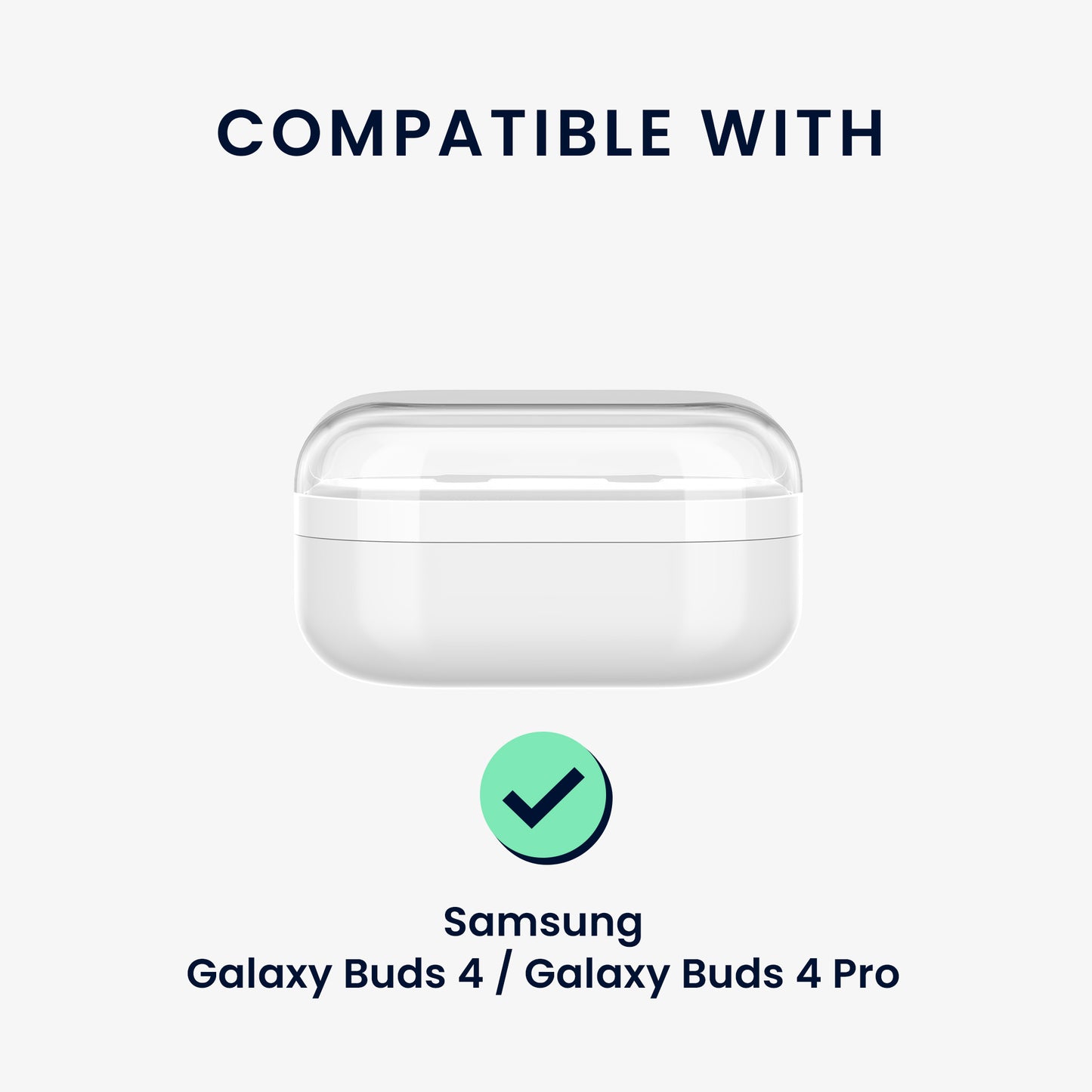 kwmobile transparentes Kopfhörer Case kompatibel mit Samsung Galaxy Buds 4 / Galaxy Buds 4 Pro Hülle - Headphones TPU Cover mit Standfunktion und Sicherheitsverschluss - Transparent Transparent