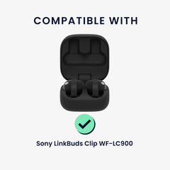 kwmobile Hülle für Sony LinkBuds Clip WF-LC900 Case - TPU Silikon Schutzhülle - Kopfhörer Cover - Transparent Transparent
