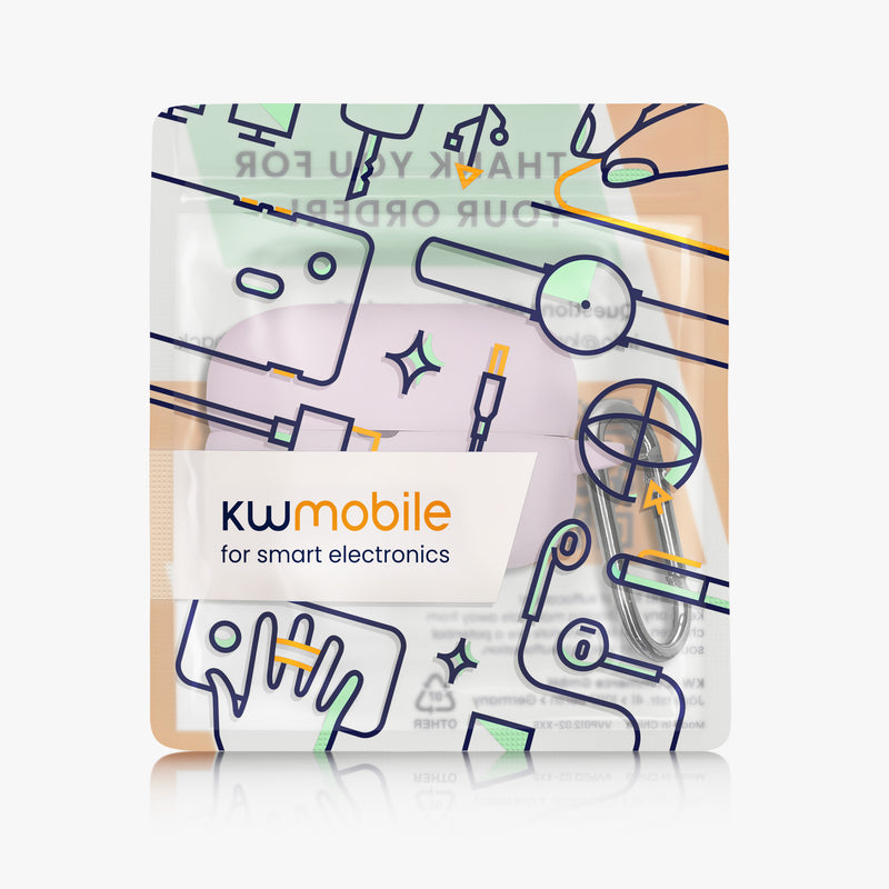 kwmobile Schutzhülle für Sony LinkBuds Clip WF-LC900 Hülle - TPU Case für Kopfhörer Ladecase - stoßfestes Cover mit Karabiner