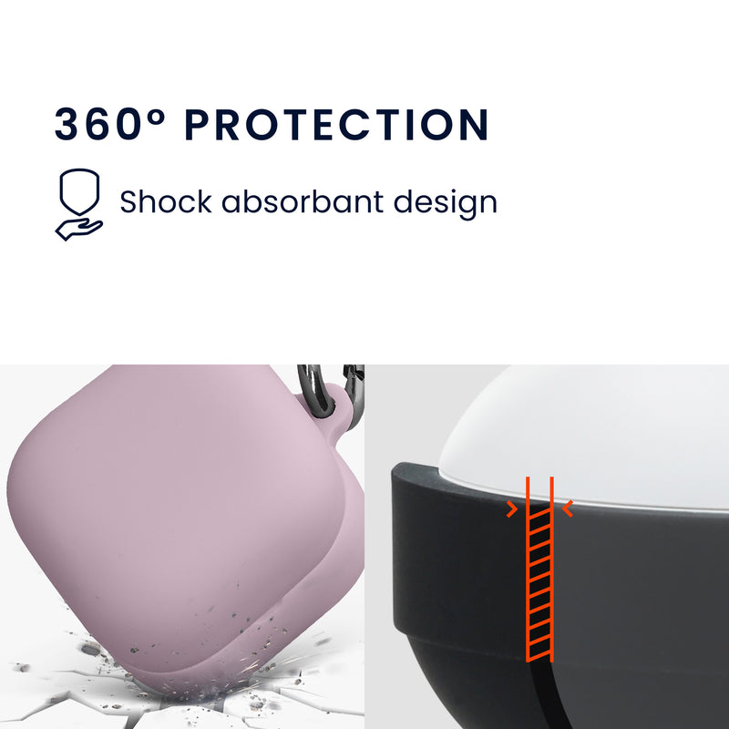 kwmobile Schutzhülle für Sony LinkBuds Clip WF-LC900 Hülle - TPU Case für Kopfhörer Ladecase - stoßfestes Cover mit Karabiner