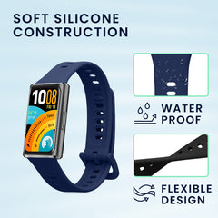 kwmobile Uhrenarmband für Huawei Band 11 / Band 11 Pro Armband - Fitnesstracker Band Set aus Silikon - Ersatzarmband