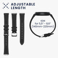 kwmobile Echtleder Uhrenarmband für Huawei Band 11 / Band 11 Pro Armband - Ersatzarmband für Fitnesstracker - Wechselarmband Smartwatch
