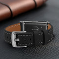 kwmobile Echtleder Uhrenarmband für Huawei Band 11 / Band 11 Pro Armband - Ersatzarmband für Fitnesstracker - Wechselarmband Smartwatch