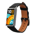 kwmobile Echtleder Uhrenarmband für Huawei Band 11 / Band 11 Pro Armband - Ersatzarmband für Fitnesstracker - Wechselarmband Smartwatch - Schwarz Schwarz  