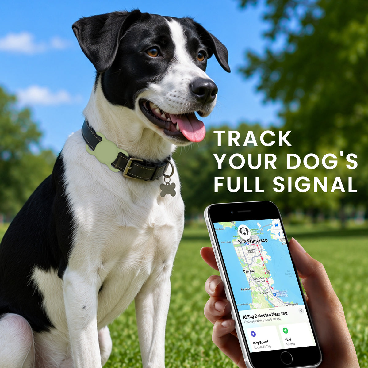 kwmobile Bluetooth Tracker Halter für Apple AirTag - Silikon Schutzhülle für Hunde Katzen Halsband - Smart Tag Holder für Haustiere - 1er Set Orange Matcha Grün Orange