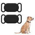 kwmobile Bluetooth Tracker Halter für Samsung Galaxy SmartTag 2 - Silikon Schutzhülle für Hunde Katzen Halsband - Smart Tag Holder für Haustiere - 1er Set Schwarz Schwarz Schwarz