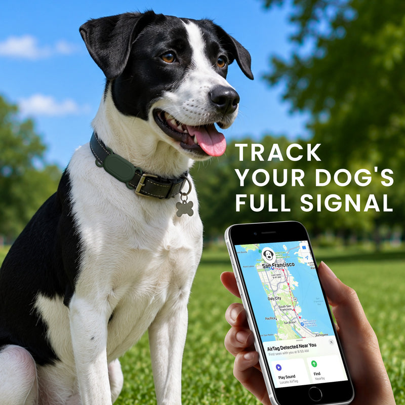 kwmobile Bluetooth Tracker Halter für Samsung Galaxy SmartTag 2 - Silikon Schutzhülle für Hunde Katzen Halsband - Smart Tag Holder für Haustiere - 1er Set Dunkelgrün Altrosa Dunkelgrün