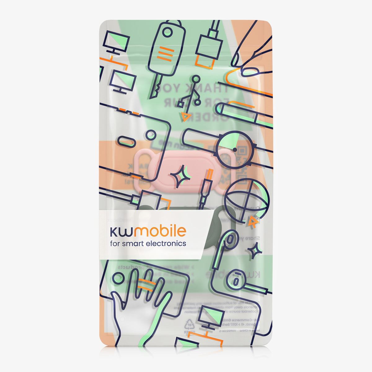 kwmobile Bluetooth Tracker Halter für Samsung Galaxy SmartTag 2 - Silikon Schutzhülle für Hunde Katzen Halsband - Smart Tag Holder für Haustiere - 1er Set Dunkelgrün Altrosa Dunkelgrün