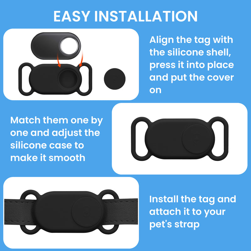 kwmobile Bluetooth Tracker Halter für Samsung Galaxy SmartTag 2 - Silikon Schutzhülle für Hunde Katzen Halsband - Smart Tag Holder für Haustiere - 1er Set Dunkelgrün Altrosa Dunkelgrün