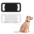 kwmobile Bluetooth Tracker Halter für Xiaomi SmartTag - Silikon Schutzhülle für Hunde Katzen Halsband - Smart Tag Holder für Haustiere - 1er Set Schwarz Weiß Schwarz