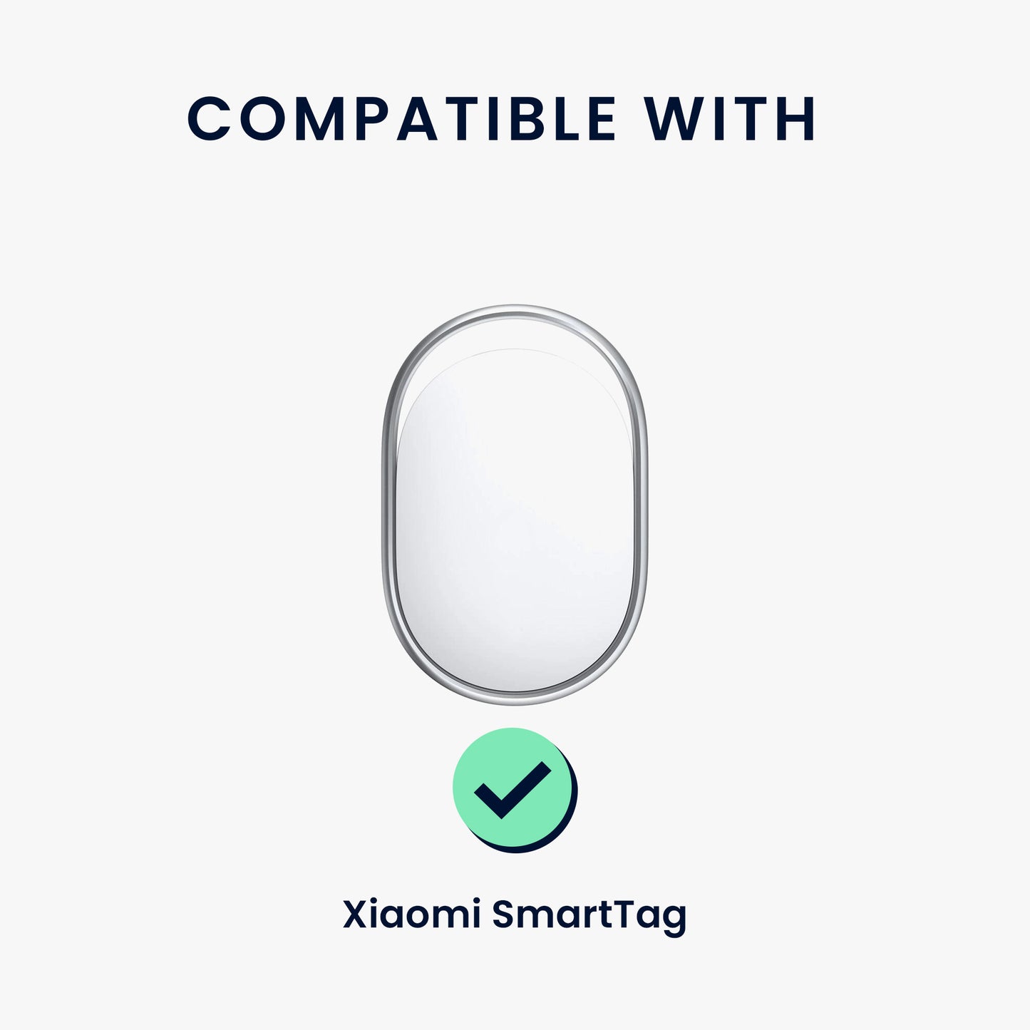 kwmobile Bluetooth Tracker Halter für Xiaomi SmartTag - Silikon Schutzhülle für Hunde Katzen Halsband - Smart Tag Holder für Haustiere - 1er Set Schwarz Weiß Schwarz