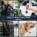 kwmobile SmartTag Hülle kompatibel mit Apple AirTag Schlüsselanhänger - Bluetooth Tracker Zubehör Halterung für Rucksack und Koffer
