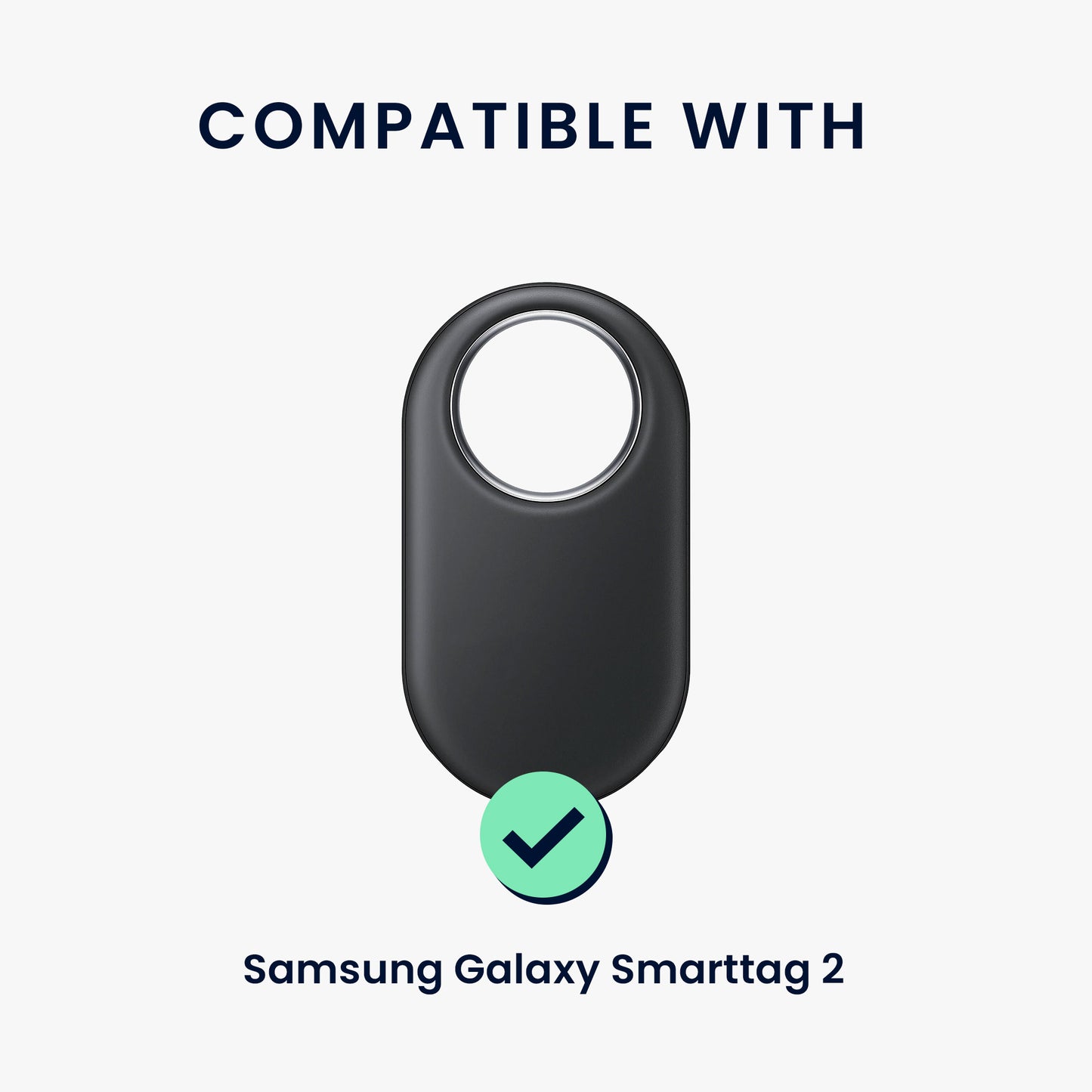 kwmobile 4x SmartTag Hülle kompatibel mit Samsung Galaxy SmartTag 2 Schlüsselanhänger - Bluetooth Tracker Zubehör Set mit Halterung für Rucksack