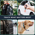 kwmobile SmartTag Hülle kompatibel mit Xiaomi SmartTag Schlüsselanhänger - Bluetooth Tracker Zubehör Set mit Halterung für Rucksack