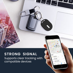 kwmobile SmartTag Hülle kompatibel mit Xiaomi SmartTag Schlüsselanhänger - Bluetooth Tracker Zubehör Set mit Halterung
