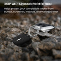 kwmobile SmartTag Hülle kompatibel mit Xiaomi SmartTag Schlüsselanhänger - Bluetooth Tracker Zubehör Set mit Halterung für Rucksack