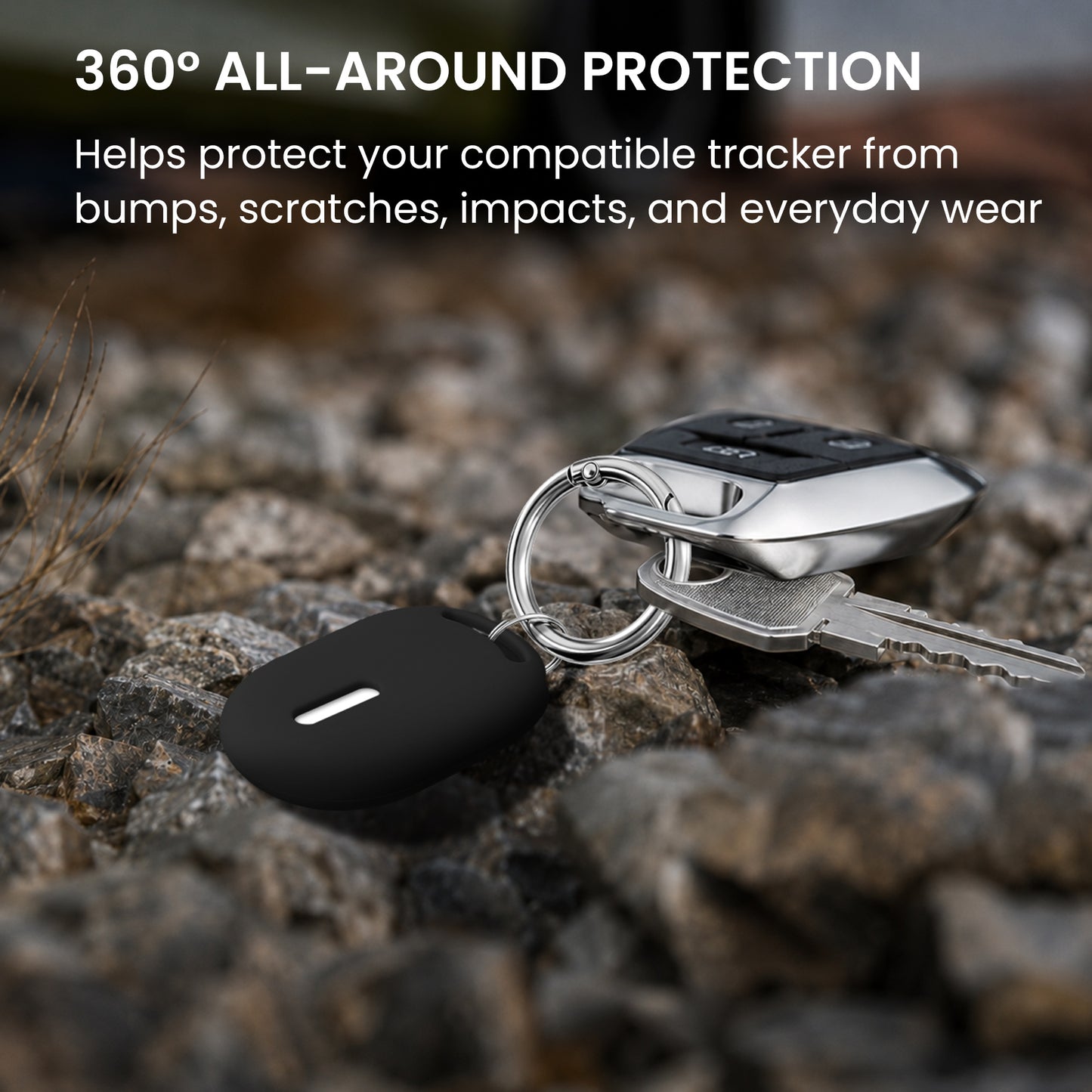 kwmobile SmartTag Hülle kompatibel mit Xiaomi SmartTag Schlüsselanhänger - Bluetooth Tracker Zubehör Set mit Halterung für Rucksack