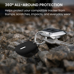 kwmobile SmartTag Hülle kompatibel mit Xiaomi SmartTag Schlüsselanhänger - Bluetooth Tracker Zubehör Set mit Halterung
