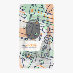 kwmobile SmartTag Hülle kompatibel mit Xiaomi SmartTag Schlüsselanhänger - Bluetooth Tracker Zubehör Set mit Halterung