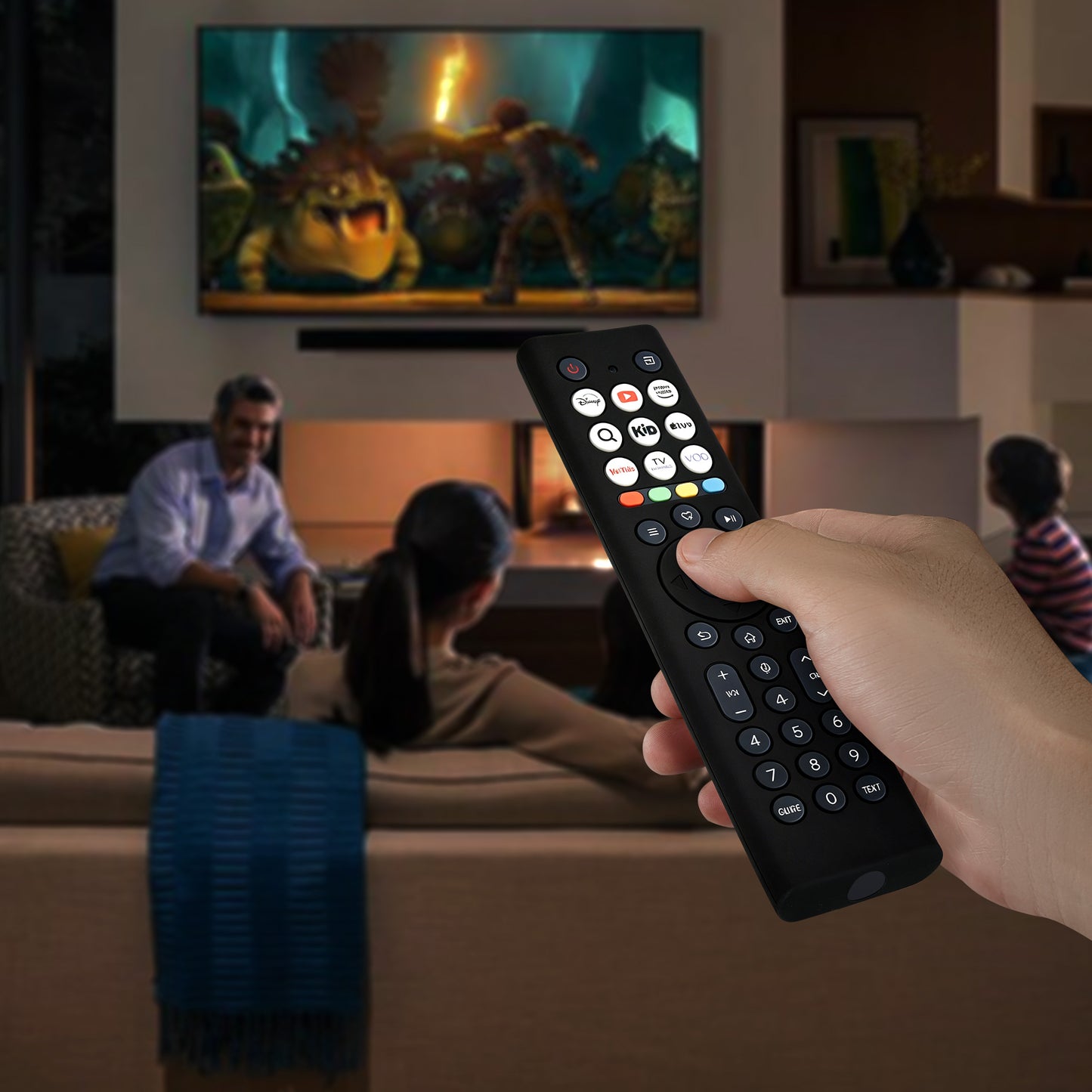kwmobile Hülle Fernbedienung kompatibel mit Hisense ERF2B38H / ERF2K38H /ERF2F38H Hülle - Case für TV Zubehör