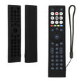 kwmobile Hülle Fernbedienung kompatibel mit Hisense ERF2B38H / ERF2K38H /ERF2F38H Hülle - Silikon Case für TV Zubehör in Schwarz Schwarz  