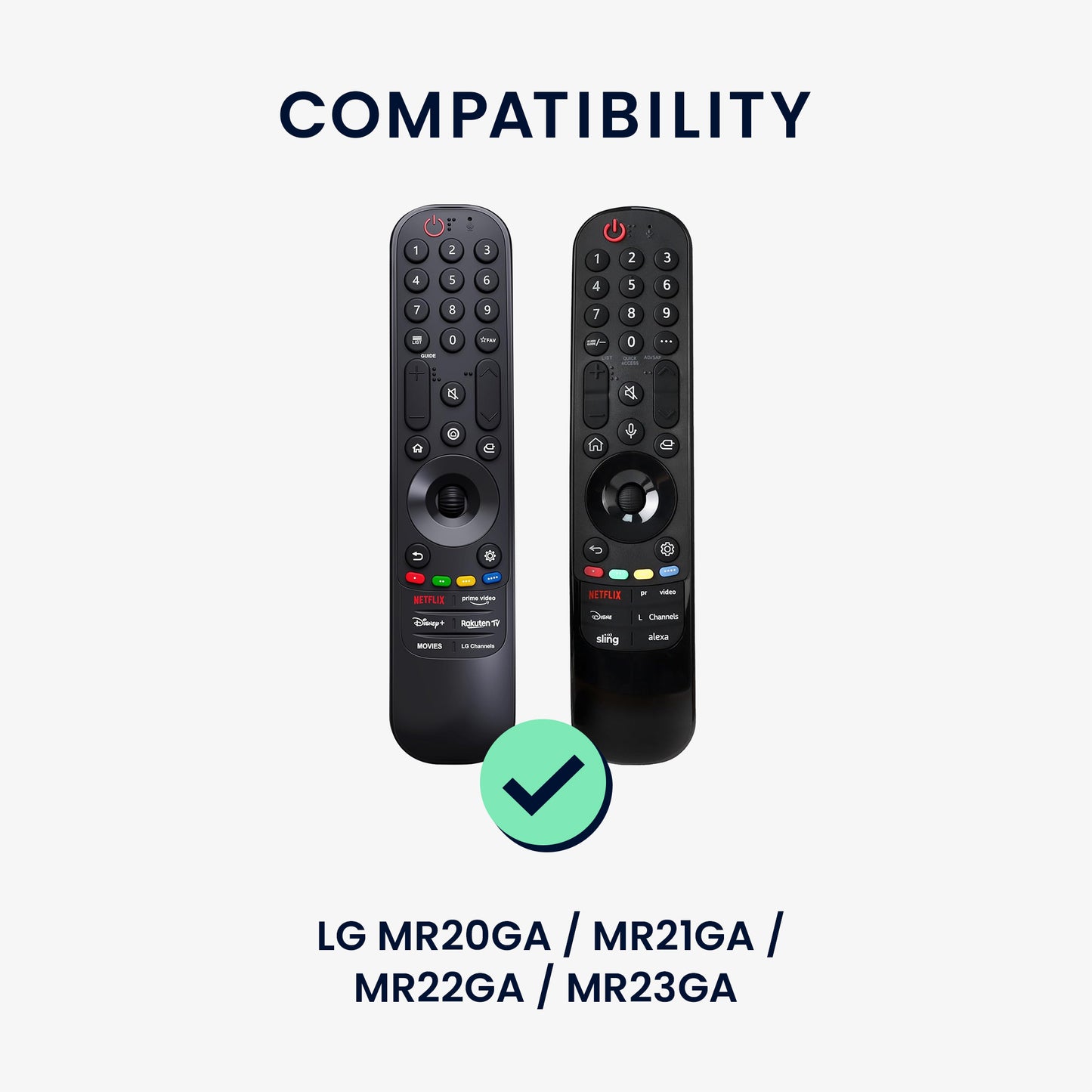 kwmobile Hülle Fernbedienung kompatibel mit LG MR20GA / MR21GA / MR22GA / MR23GA Hülle - Case für TV Zubehör