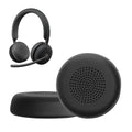 kwmobile 2x Ohr Polster für Logitech Zone Wireless 2 / Zone 950 Ohrpolster - Ersatz Ohrpolster - Kopfhörer Ersatzteile - Kopfhörer Ersatzpolster für Over Ear Headphones Schwarz  