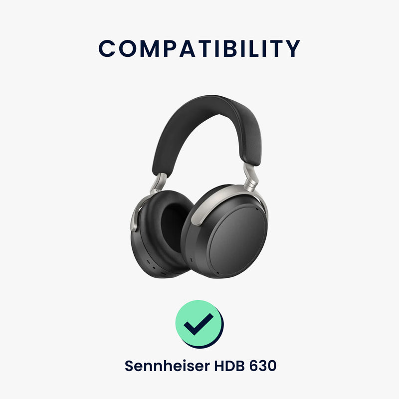 kwmobile Ohr Polster für Sennheiser HDB 630 Ohrpolster - Ersatz Ohrpolster - Kopfhörer Ersatzteile - Kopfhörer Ersatzpolster für Over Ear Headphones