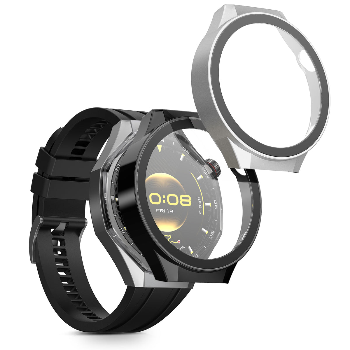 2x Huawei Watch GT6 Pro 46mm Fullbody Hülle mit Displayschutz